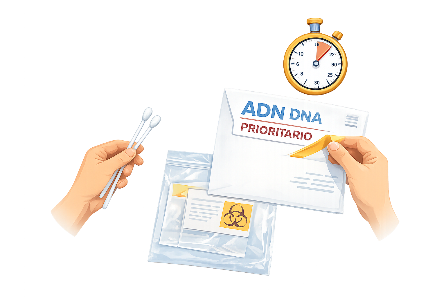 Preparar su propio kit de ADN con urgencia en Mendoza